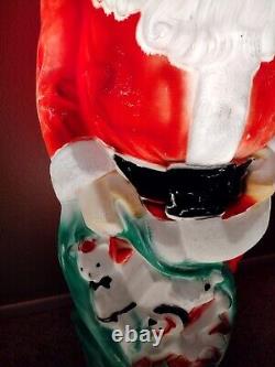 Vintage Empire 46 Santa with Toy Bag Blow Mold Christmas