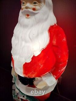 Vintage Empire 46 Santa with Toy Bag Blow Mold Christmas