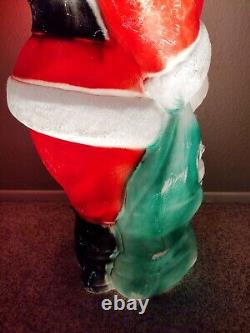 Vintage Empire 46 Santa with Toy Bag Blow Mold Christmas