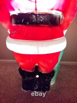 Vintage Empire 46 Santa with Toy Bag Blow Mold Christmas