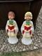 Vintage Empire Blow Mold Choir Boy Girl Caroler Christmas Decor 28 Rare Tested