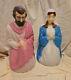 Vintage Empire Blow Mold Christmas Nativitiy Mary #022782 & Joseph #022781 Works