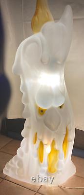 Vintage Empire Blow Mold Lighted Halloween Melting Candle Ghost 36 Double Sided