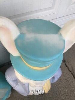 Vintage Empire Blow Mold Mr And Mrs Easter Bunny And General Foam Boy Girl