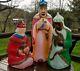 Vintage Empire Blow Mold Nativity 3 Wise Men Christmas Light Up