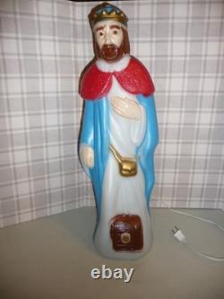 Vintage Empire Blow Mold Nativity Set 10pc Tallest is 23 Jesus Mary Joseph Wise Vintage Empire Blow Mold Nativity Set 10pc Tallest is 23 Jesus Mary Joseph Wise