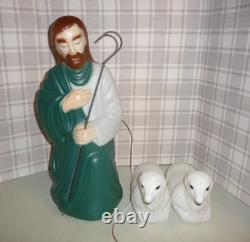 Vintage Empire Blow Mold Nativity Set 10pc Tallest is 23 Jesus Mary Joseph Wise Vintage Empire Blow Mold Nativity Set 10pc Tallest is 23 Jesus Mary Joseph Wise