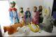 Vintage Empire Blow Mold Outdoor Nativity Set Lighted Christmas Plastic 12 Pcs