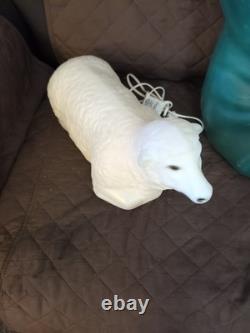 Vintage Empire Blow Mold Over 18 Shepherd & Staff WIth 2 Lambs Nativity Set