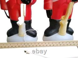 Vintage Empire Blow Mold Rare Nutcracker Toy Soldier WithRifle Light Up Christmas