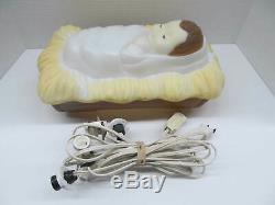 Vintage Empire Blow Mold Set Childs Nativity Joseph Mary 3 Wisemen & Baby Jesus