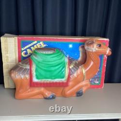 Vintage Empire Camel Blow Mold Lighted Nativity With Box Great Condition USA Vintage Empire Camel Blow Mold Lighted Nativity With Box Great Condition USA