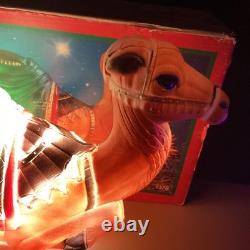 Vintage Empire Camel Blow Mold Lighted Nativity With Box Great Condition USA Vintage Empire Camel Blow Mold Lighted Nativity With Box Great Condition USA