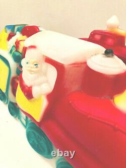 Vintage Empire Carolina Christmas Special Santa R. R. Train & caboose blow mold