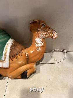 Vintage Empire Christmas Nativity Camel Plastic Blow Mold 28 Large W Cord