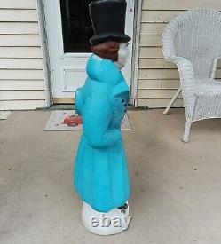 Vintage Empire Dickens Caroler Gentleman Christmas Blow Mold Plastic 38