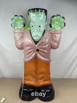 Vintage Empire Frankenstein Blow Mold 36 Plastic Halloween Yard Ornament