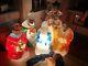 Vintage Empire General Foam Blow Mold Nativity 6pc Lighted Christmas Plastic