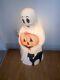 Vintage Empire Ghost Blow Mold Lighted With Black Cat And Pumpkin Halloween 34