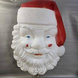 Vintage Empire Giant Santa Face Blow Mold 36 Hanging Lighted Christmas Outside