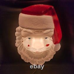 Vintage Empire Giant Santa Face Blow Mold 36 Hanging Lighted Christmas Outside