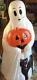 Vintage Empire Halloween 34 Ghost Blow Mold Lighted With Black Cat And Pumpkin