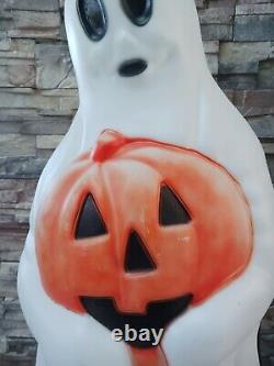 Vintage Empire Halloween Lighted Blow Mold Ghost Pumpkin Black Cat 34