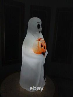 Vintage Empire Halloween Lighted Blow Mold Ghost Pumpkin Black Cat 34