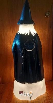 Vintage Empire Lighted Halloween Wicked Witch with Broom Blow Mold 39 Tall Works