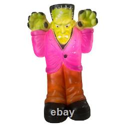 Vintage Empire Lighted Plastic Halloween Frankenstein Blow Mold 36 Tall Spooky