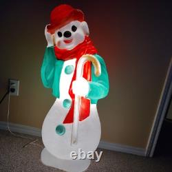 Vintage Empire Plastics 34 Frosty Hobo Snowman Blow Mold Christmas Decor USA Vintage Empire Plastics 34 Frosty Hobo Snowman Blow Mold Christmas Decor USA