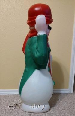 Vintage Empire Plastics 34 Frosty Hobo Snowman Blow Mold Christmas Decor USA Vintage Empire Plastics 34 Frosty Hobo Snowman Blow Mold Christmas Decor USA