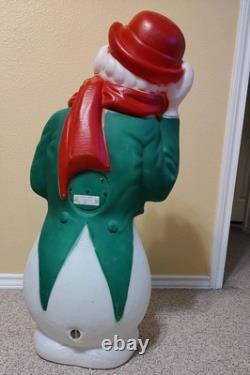 Vintage Empire Plastics 34 Frosty Hobo Snowman Blow Mold Christmas Decor USA Vintage Empire Plastics 34 Frosty Hobo Snowman Blow Mold Christmas Decor USA