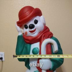 Vintage Empire Plastics 34 Frosty Hobo Snowman Blow Mold Christmas Decor USA Vintage Empire Plastics 34 Frosty Hobo Snowman Blow Mold Christmas Decor USA