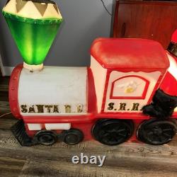 Vintage Empire Santa Choo Choo Train RR and Tender Blow Mold 1972 Vintage Empire Santa Choo Choo Train RR and Tender Blow Mold 1972