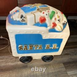 Vintage Empire Santa Choo Choo Train RR and Tender Blow Mold 1972 Vintage Empire Santa Choo Choo Train RR and Tender Blow Mold 1972