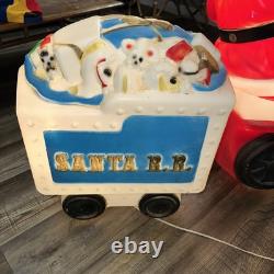 Vintage Empire Santa Choo Choo Train RR and Tender Blow Mold 1972 Vintage Empire Santa Choo Choo Train RR and Tender Blow Mold 1972