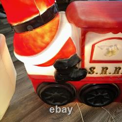Vintage Empire Santa Choo Choo Train RR and Tender Blow Mold 1972 Vintage Empire Santa Choo Choo Train RR and Tender Blow Mold 1972