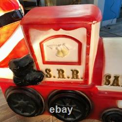 Vintage Empire Santa Choo Choo Train RR and Tender Blow Mold 1972 Vintage Empire Santa Choo Choo Train RR and Tender Blow Mold 1972