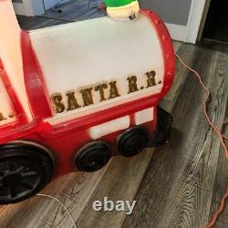 Vintage Empire Santa Choo Choo Train RR and Tender Blow Mold 1972 Vintage Empire Santa Choo Choo Train RR and Tender Blow Mold 1972