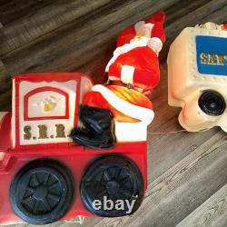 Vintage Empire Santa Choo Choo Train RR and Tender Blow Mold 1972 Vintage Empire Santa Choo Choo Train RR and Tender Blow Mold 1972