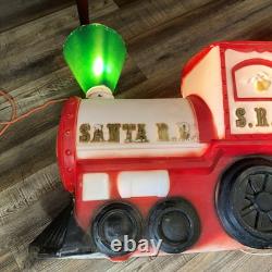 Vintage Empire Santa Choo Choo Train RR and Tender Blow Mold 1972 Vintage Empire Santa Choo Choo Train RR and Tender Blow Mold 1972