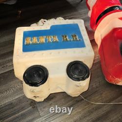 Vintage Empire Santa Choo Choo Train RR and Tender Blow Mold 1972 Vintage Empire Santa Choo Choo Train RR and Tender Blow Mold 1972