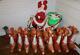 Vintage Empire Santa Sleigh Blowmold 9 Reindeer Rudolph Rare Htf Free Shipping