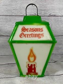 Vintage Empire Seasons Greetings Coach Lantern Lamp Blow-Mold 1973