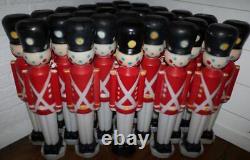 Vintage Empire Toy Soldier Blow Molds Holiday Red HUGE LOT of 26 RARE FREE SHIP