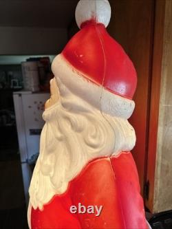 Vintage Empire Waving Santa Blow Mold 41 Lighted Blue Eyes Vintage Empire Waving Santa Blow Mold 41 Lighted Blue Eyes