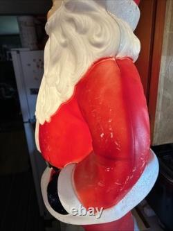 Vintage Empire Waving Santa Blow Mold 41 Lighted Blue Eyes Vintage Empire Waving Santa Blow Mold 41 Lighted Blue Eyes
