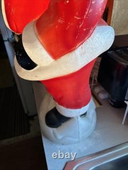 Vintage Empire Waving Santa Blow Mold 41 Lighted Blue Eyes Vintage Empire Waving Santa Blow Mold 41 Lighted Blue Eyes