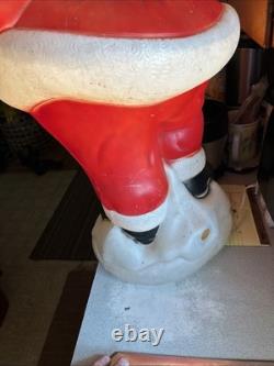 Vintage Empire Waving Santa Blow Mold 41 Lighted Blue Eyes Vintage Empire Waving Santa Blow Mold 41 Lighted Blue Eyes